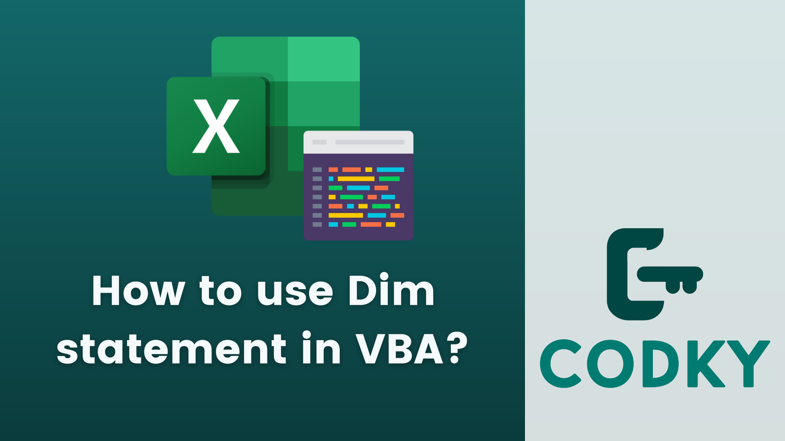 how-to-use-dim-statement-in-vba-codky