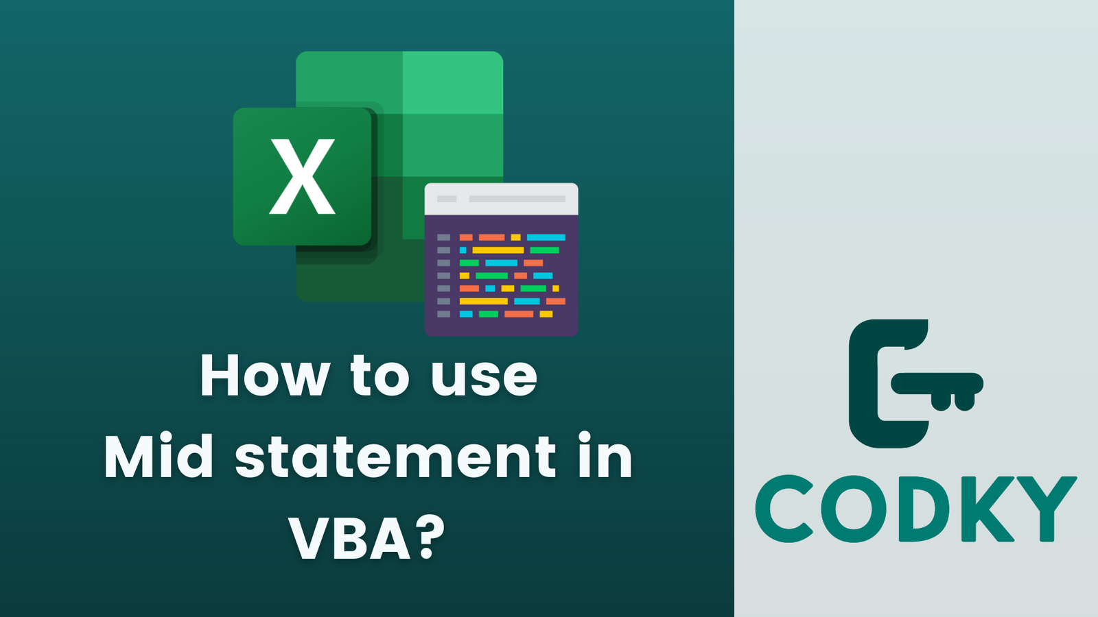 How to use Mid statement in VBA?