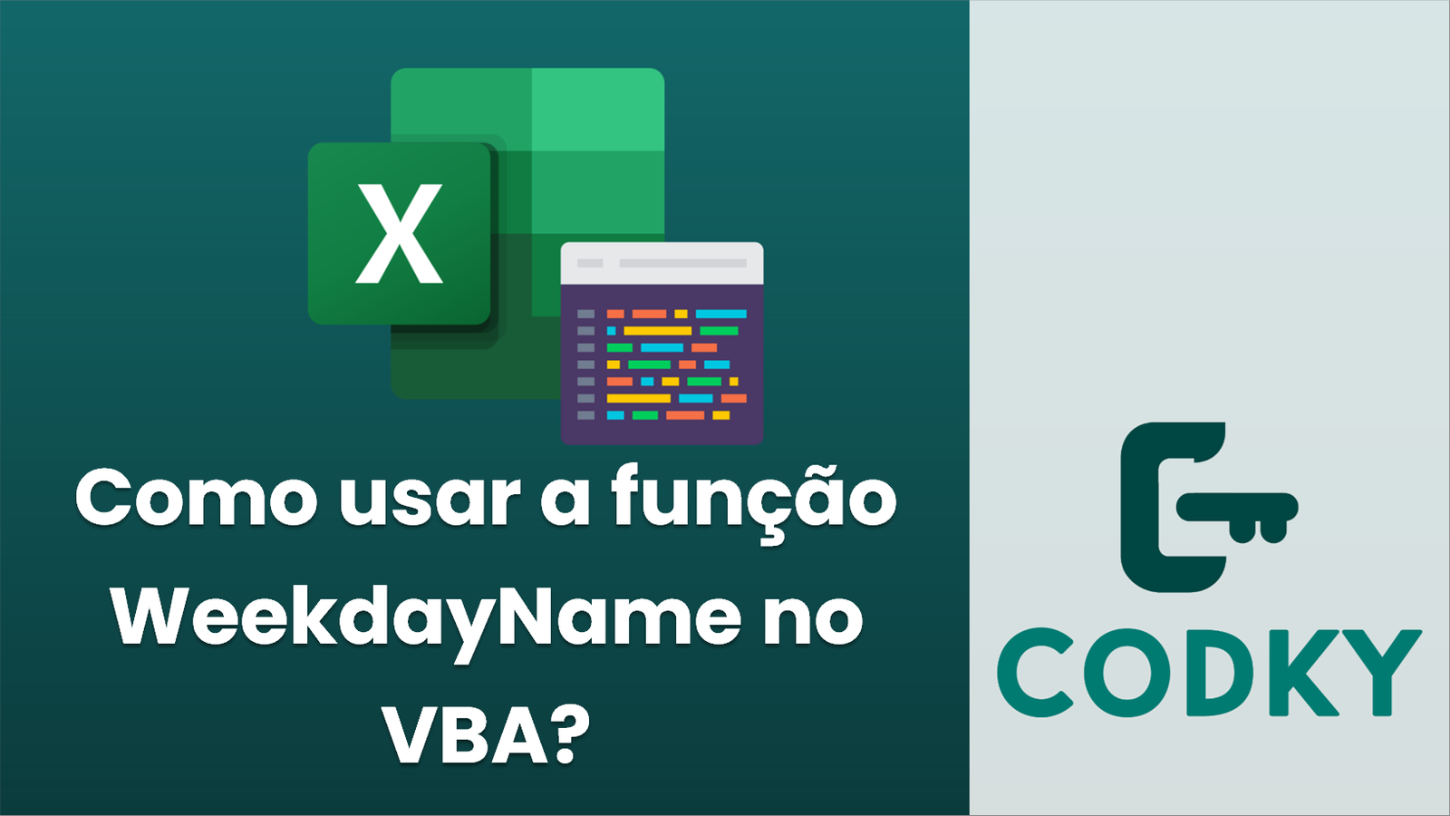Como usar a fun o weekdayname no vba codky