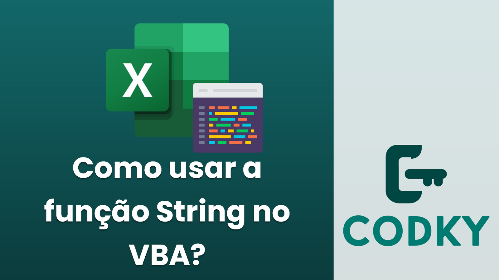 Como usar a função String no VBA? - Codky