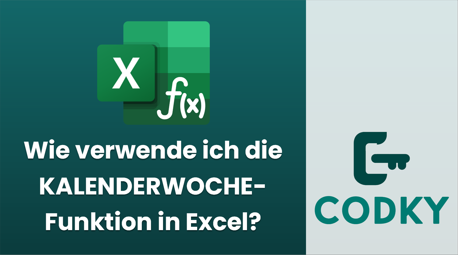 Wie verwende ich die KALENDERWOCHE-Funktion in Excel? - Codky