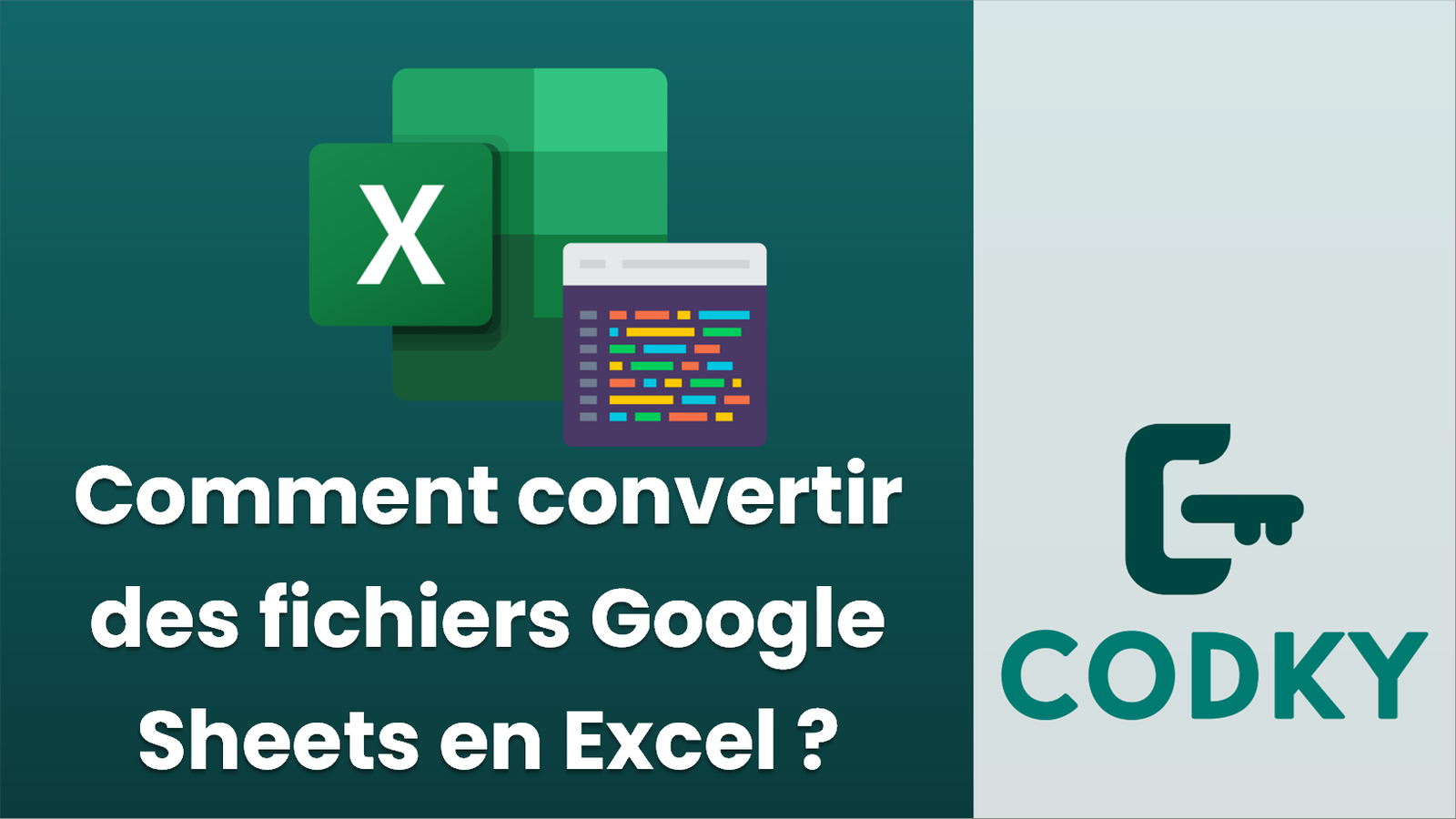 Comment convertir des fichiers Google Sheets en Excel ? - Codky