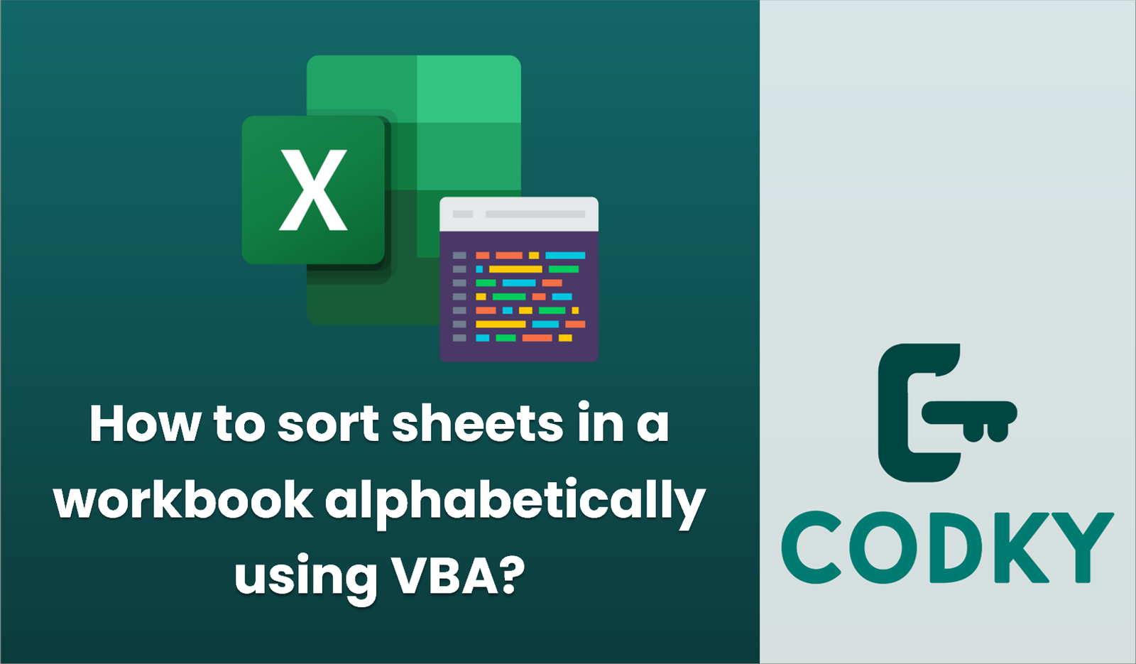 Sort sheets alphabetically in a workbook using VBA.