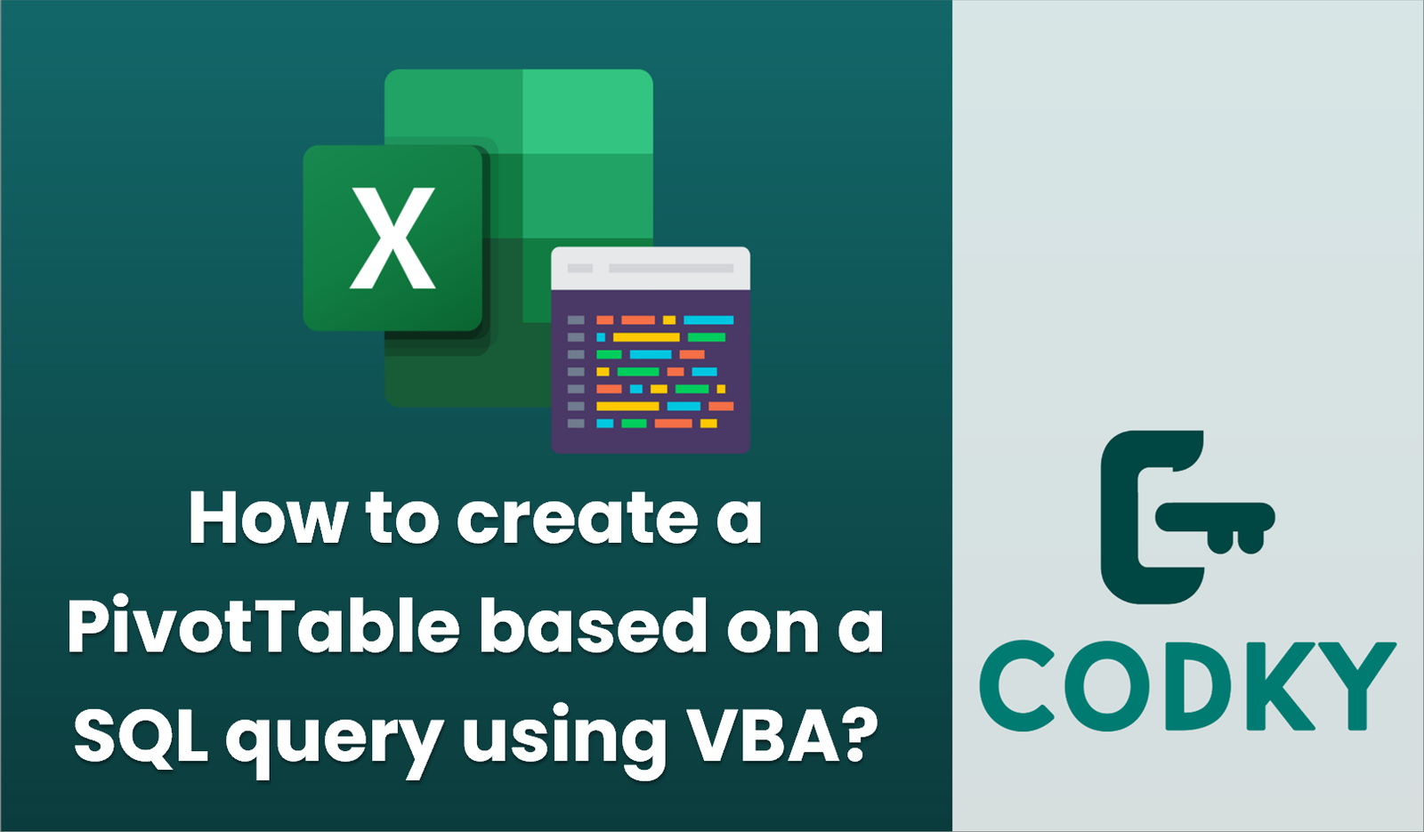 How to create a PivotTable based on a SQL query using VBA? - Codky